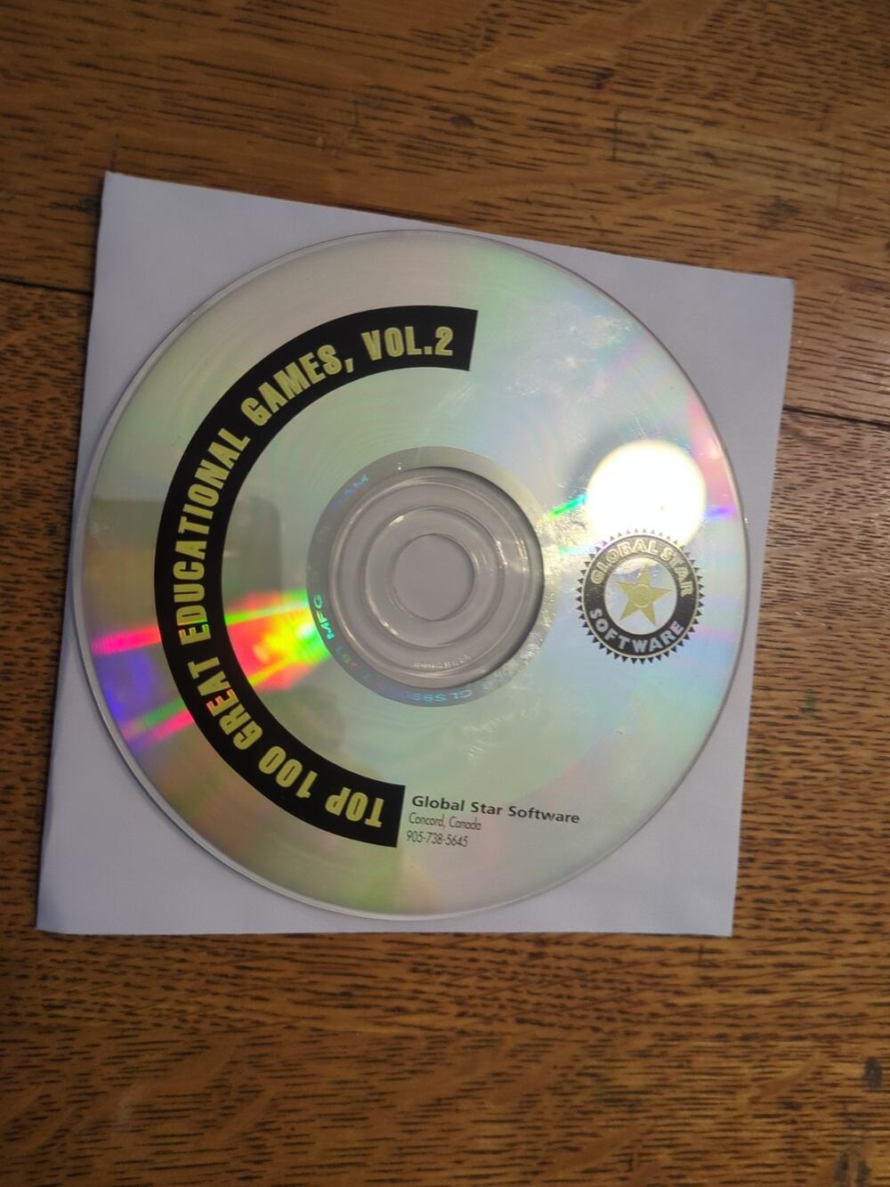 top 100 great educational games global star Vol 2 cdrom disc only